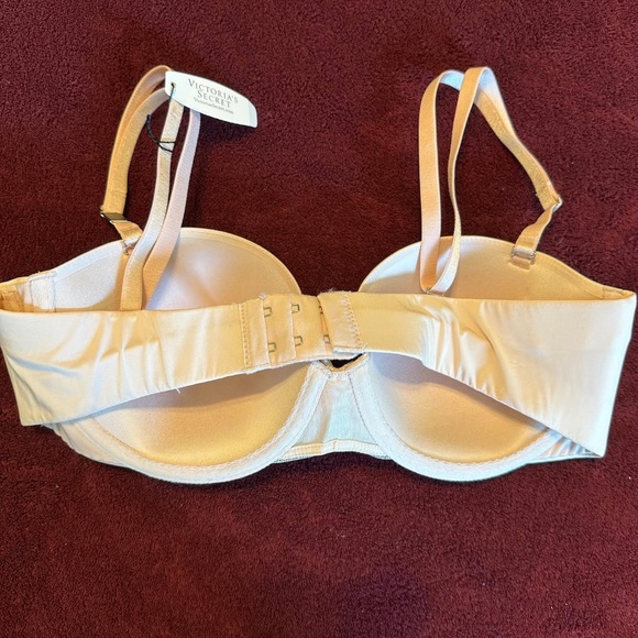 VICTORIA’S SECRET (New) Women’s 34C Blush Pink Lined Underwire Strapless Bra - Picture 5 of 10